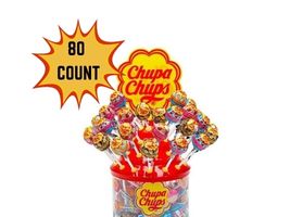 Chupa Chups Lollipops 80ct Tub 